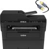 Brother MFC-L2750DWB All-in-One Wireless Monochrome Laser Printer for Office - 4-in-1 Print Copy Scan Fax - 2.7" Touchscreen LCD, Auto Duplex Printing, 36 ppm, 50-Sheet ADF, Tillsiy Printer Cable