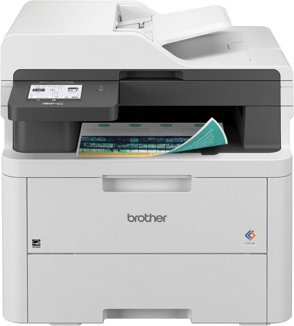 Brother Color Laser Printer All-in-One with Scanner, Copier and Fax – Professional Wireless Business Printer