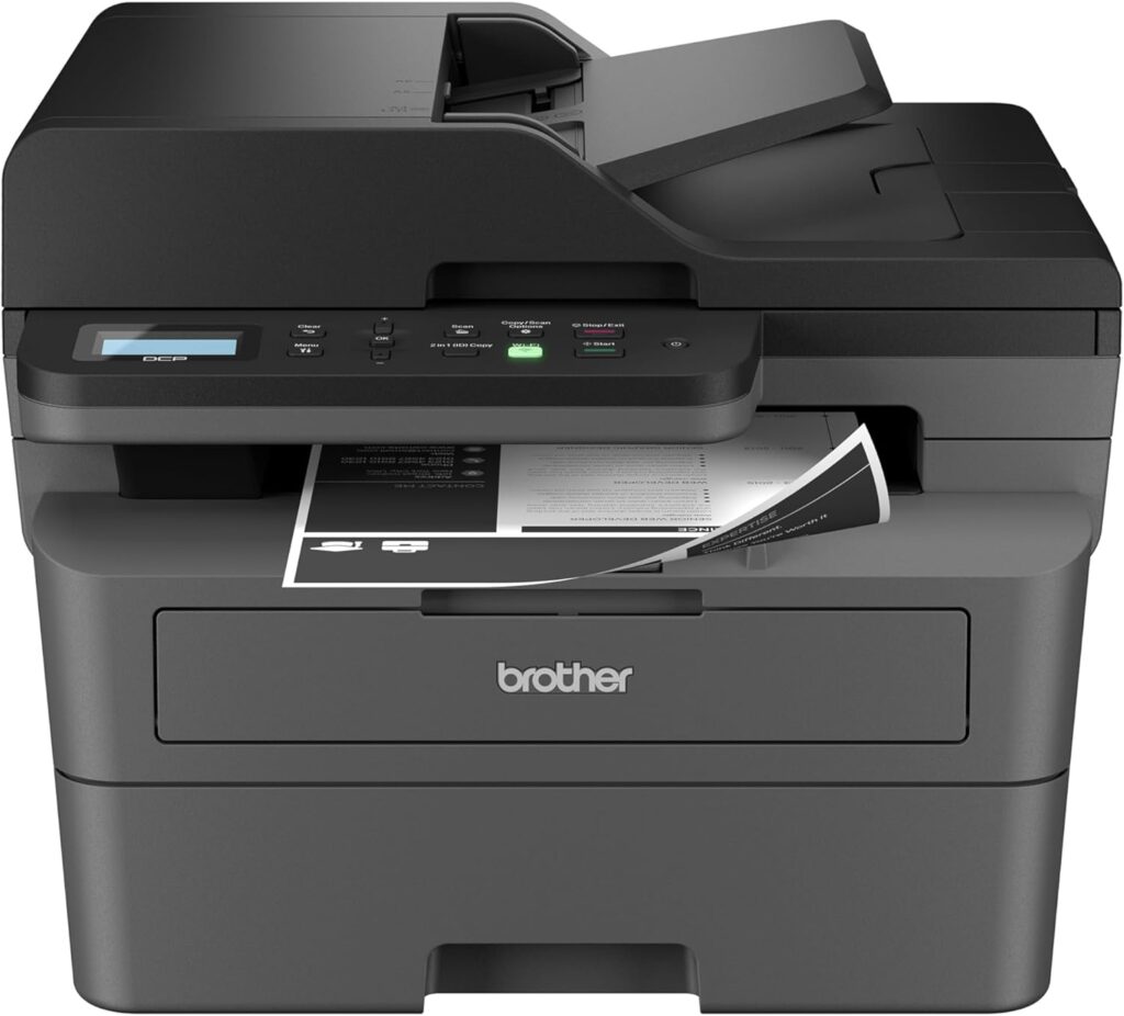 brother dcp l2640dw wireless compact monochrome multi function laser printer