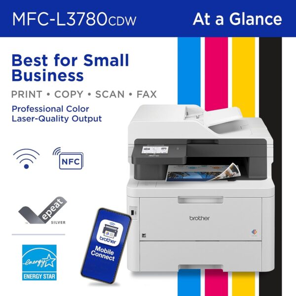 brother mfc l3780cdw wireless digital color all in one printer