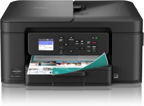 brother work smart 1360 wireless color inkjet all in one printer